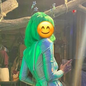 BOGO FREE Green short bob wig- alien wig Halloween